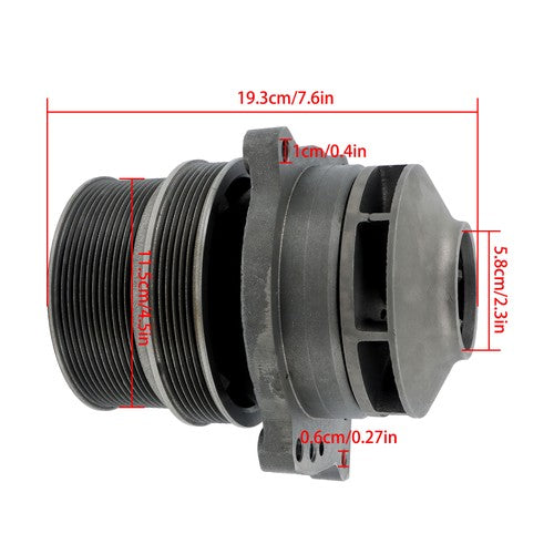 Solid Spare Truck Water Pump Core 3692580 For Cummins EPA17 Automotive 15 Liter ISX15 QSK60