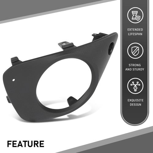Solid Spare Front Bumper Fog Light Bezel Lamp Trim Left Fit For 2015-2018 Porsche Macan