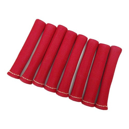 Solid Spare Red 1200° Spark Plug Wire Boots Heat Shield Protector Sleeve 350 454 Sbc BBC