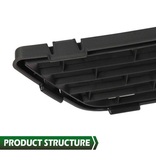 Solid Spare Fit For 2013-2015 Nissan Sentra Front Bumper Lower Grille Grill Cover Black