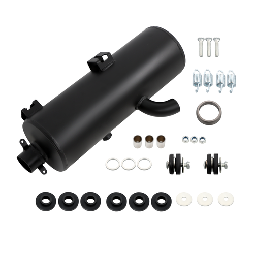 Solid Spare 1260715-029 New Exhaust Muffler & Gasket Kit 96-01 for Polaris Sportsman 500 4X4