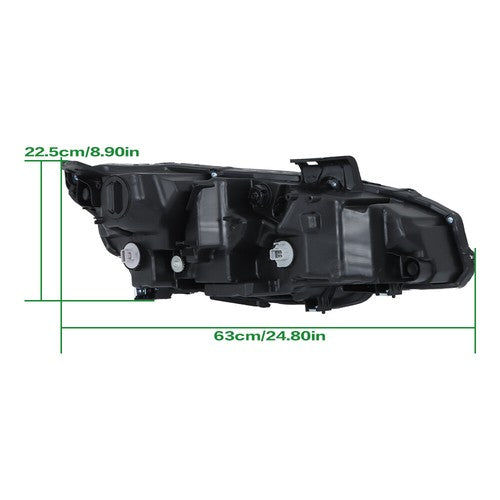 Solid Spare For Honda Civic 2016-2019 LED Headlight Headlamp Clear Housing Driver/Left Side