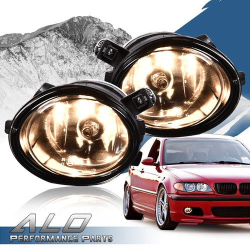Solid Spare Bumper Fog Lights W/ Bulbs Fit For 01-05 BMW E46 3 Series M3 / 00-03 M5 Pair
