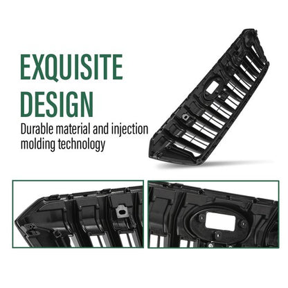 Solid Spare Fit For 2021-2023 Subaru Crosstrek Front Bumper Upper Grille Black J1010FL320