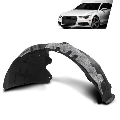 Solid Spare Fit For 12-18 Audi A7 Quattro S7 RS7 Front Fender Liner Splash Shield Left Side