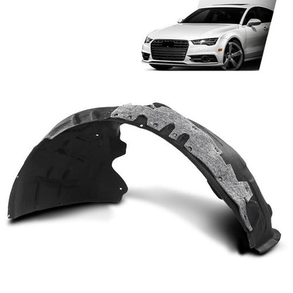 Solid Spare Fit For 12-18 Audi A7 Quattro S7 RS7 Front Fender Liner Splash Shield Left Side