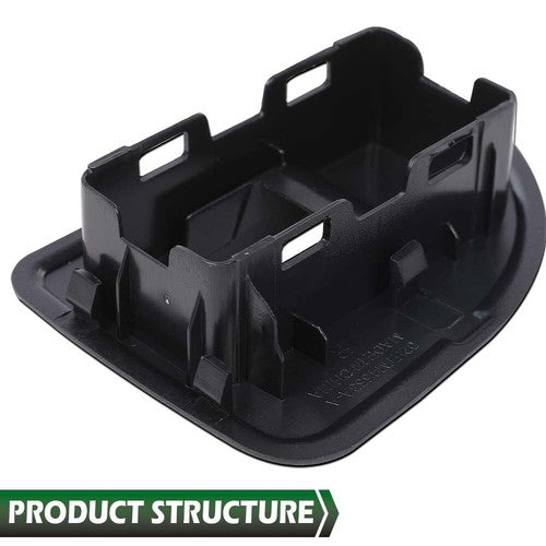 Solid Spare Rear Window Switch Bezel Fit For 09-13 Chevy Silverado GMC Sierra Extended Cab