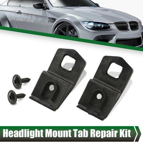 Solid Spare Fit For 2007-2013 BMW E92 E93 Coupe Convertible Headlight Mount Tab Repair Kit