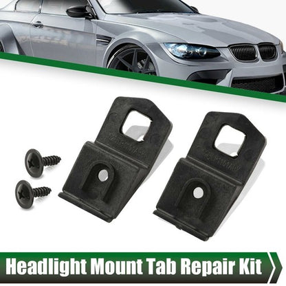 Solid Spare Fit For 2007-2013 BMW E92 E93 Coupe Convertible Headlight Mount Tab Repair Kit
