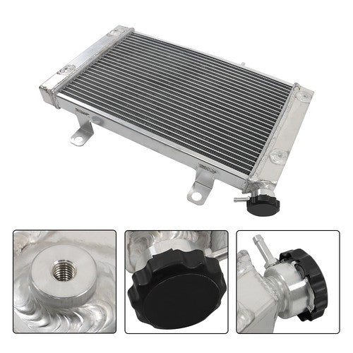 Solid Spare Aluminum Radiator For 2008-2013 09 10 11 Yamaha Rhino 700 YXR700F 1 Row with Cap