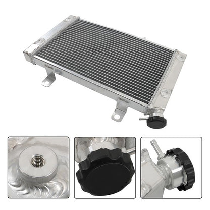 Solid Spare Aluminum Radiator For 2008-2013 09 10 11 Yamaha Rhino 700 YXR700F 1 Row with Cap