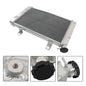 Solid Spare Aluminum Radiator For 2008-2013 09 10 11 Yamaha Rhino 700 YXR700F 1 Row with Cap