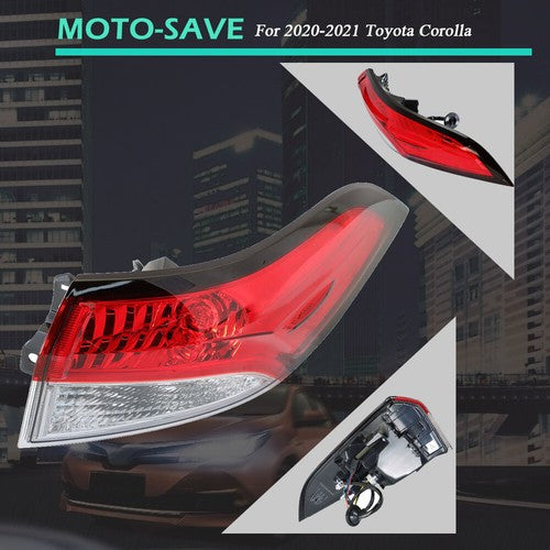 Solid Spare Tail Light Assembly Halogen Passenger Right Side For Toyota Corolla 2020-2021