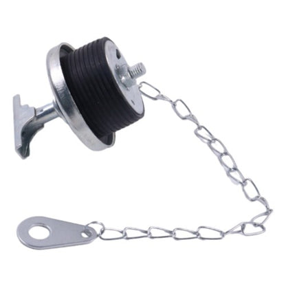 Solid Spare 2" Oil Filter Cap w/Chain 107981 for CASE D-429 Komatsu MX09 Doosan MEGA 500-V