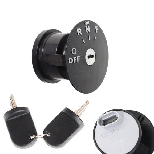 Solid Spare Ignition Key Switch & Keys for 48V RXV EZGO Electric Golf Cart Years 2008 & Up