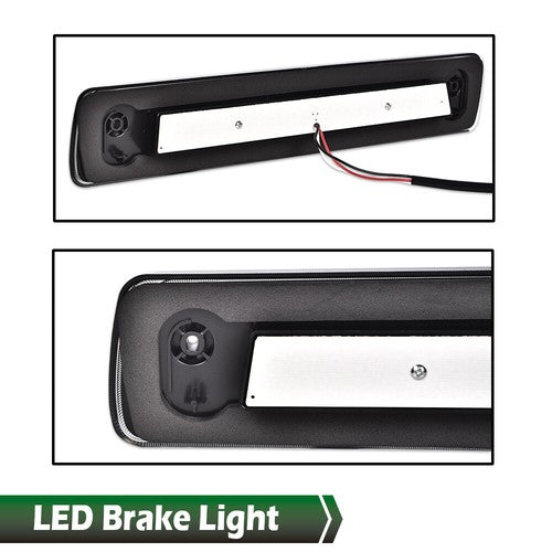 Solid Spare Fit For 15-18 Colorado Canyon Smoke/Chrome LED 3rd Brake Light Cargo Lamp