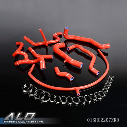 Solid Spare V6 Red Silicone Radiator Coolant Hose Kit Fit For 94-98?VW Golf?GTI MK3 VR6 2.8