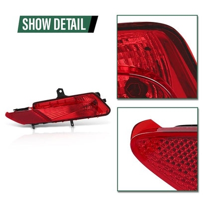 Solid Spare Fit For 14-17 Volvo XC60 Rear Bumper Reflector Fog Light Brake Lamp Right Side