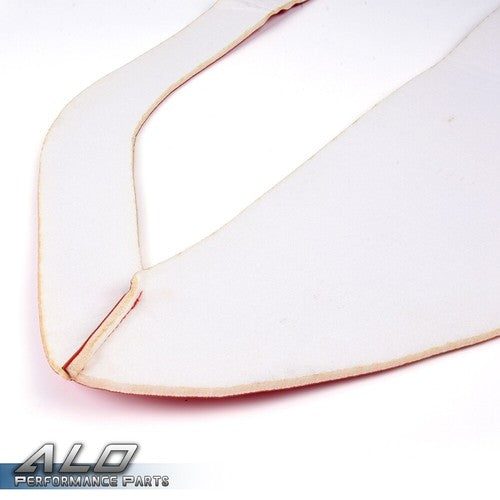 Solid Spare Fit For 05-09 Ford Mustang Red Door Panel Insert Cards Synthetic Leather Cover