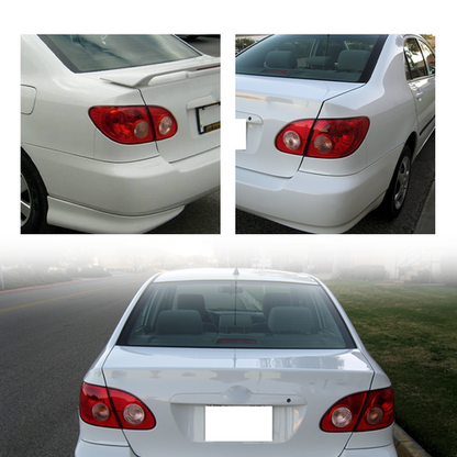 4PCS Rear Tail Lights Lamp Clear & Red Lens For 2003 04 2005-2008 Toyota Corolla