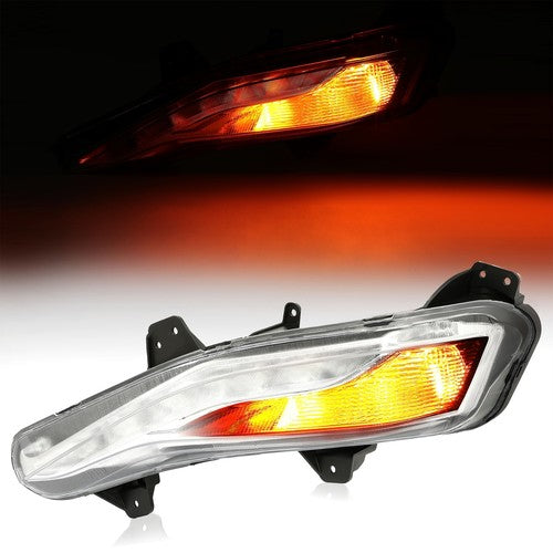 Solid Spare Fog Light Turn Signal Light w/LED DRL Driver Side For Chevy Malibu 2019-2022 23