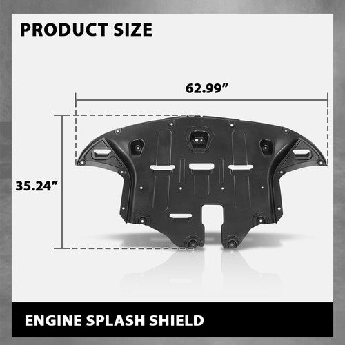 Solid Spare Fit For 2016-2021 Hyundai Tucson Front Engine Splash Shield Guard Under Cover