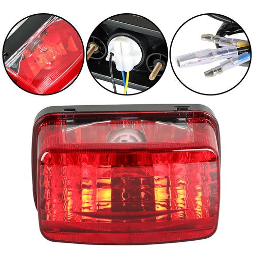 Solid Spare Taillight Assembly w/ Bulb For Yamaha Rhino 660 YXR660F 4X4 2004 2005 2006 2007