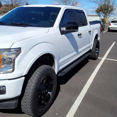 Solid Spare For 2015-2020 Ford F150 GLOSS BLACK Top Half Mirror + Door Handle Covers F-150