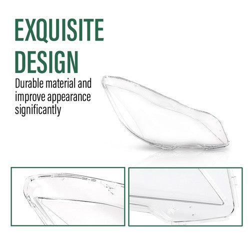 Solid Spare Fit For 2010-2014 Mercedes Benz CLS Class W218 Headlight Replacement Lens Pair