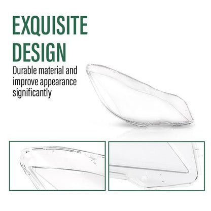 Solid Spare Fit For 2010-2014 Mercedes Benz CLS Class W218 Headlight Replacement Lens Pair
