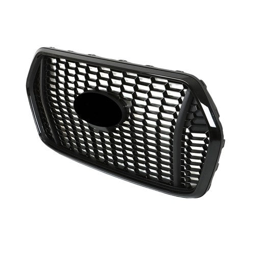 Solid Spare Honeycomb Front Upper Grille Glossy Black For Transit T150 T250 T350 2020-2022