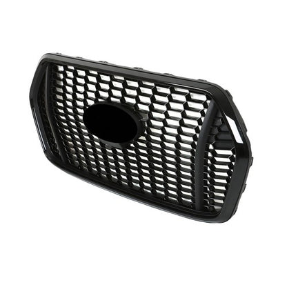 Solid Spare Honeycomb Front Upper Grille Glossy Black For Transit T150 T250 T350 2020-2022