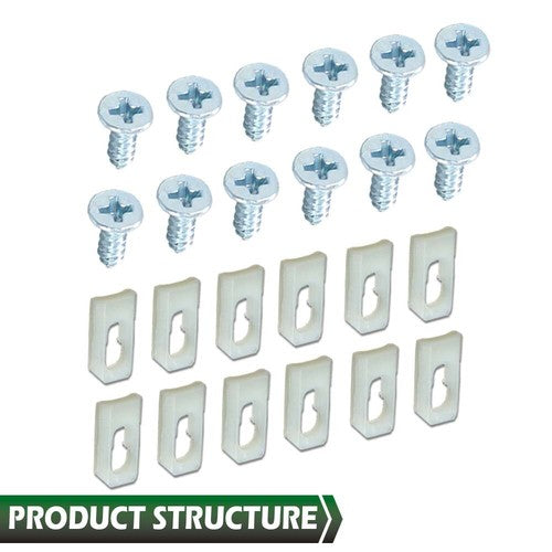 Solid Spare Fit For GM Body Side Belt Fender Door Quarter Top Molding Trim Clips & Studs