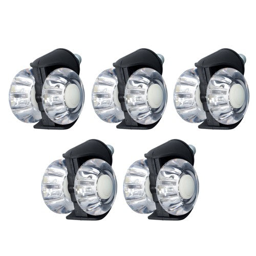 Solid Spare 2 INCH Heavy Duty Office Chair Caster Rubber 360° Swivel Wheels Replacement Set