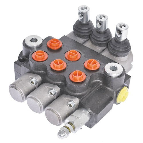 Solid Spare 11GPM 3600PSI Double Acting 3Spool Hydraulic Directional Control Valve New