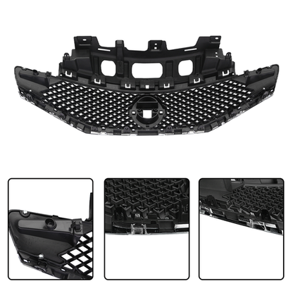 Front Grille & Cover & Fog Light Covers w/Bulbs For 2015-16 Nissan Versa Note SR