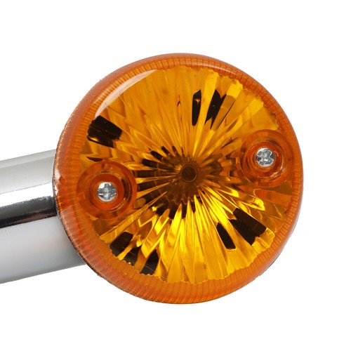 Solid Spare 2× Motorcycle Turn Signal Blinker Indicator for Honda Suzuki Yamaha Chrome