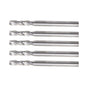 Solid Spare 5 Pack 1/8" Diameter 2 Flute 1/2" LOC 1-1/2" Overall Length Carbide End Mill