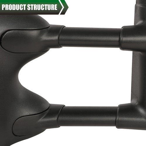 Solid Spare 1Pair Side Tow Mirrors Power+Heated Fit For 1999-2007 Ford F250 F350 Super Duty