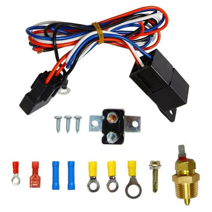 Solid Spare 12V Thermostat Relay Switch Kit 16" Electric Radiator Cooling Fan High 3000CFM