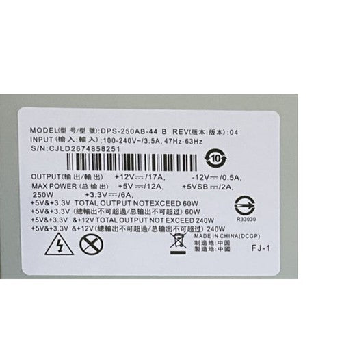 New For Synology DS1513 DS1512 DS1010 DPS-250AB-44B 250W Power Supply 24+12+8Pin