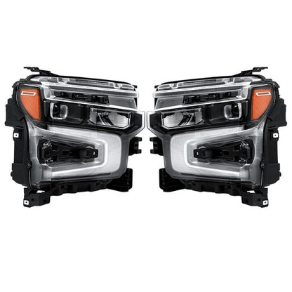 Solid Spare Headlights For Chevy Silverado 1500 ZR2 2022 2023 2024 Pair LED Left+Right Side
