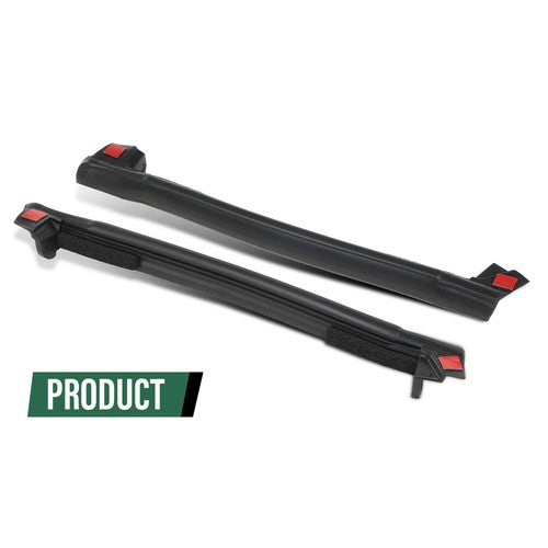 Solid Spare Front & Rear Top Mounted Side Weatherstrip Seal Fit For 97-04 Chevrolet Corvette