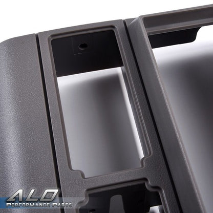 Solid Spare Fit For 88-94 Chevy GMC Trucks Pocket Radio Dash Bezel Kit Mount Trim Gray