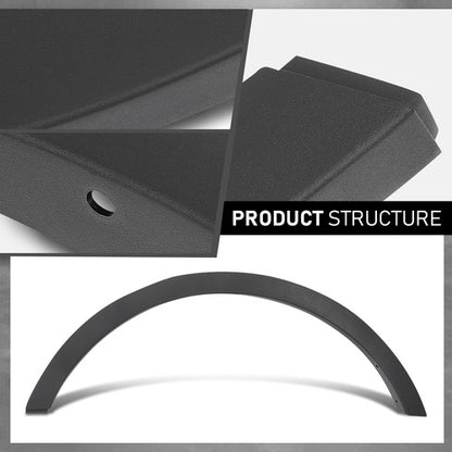 Solid Spare Rear Left Side Fender Flare Wheel Arch Molding Fit For 2013-2016 Ford Escape