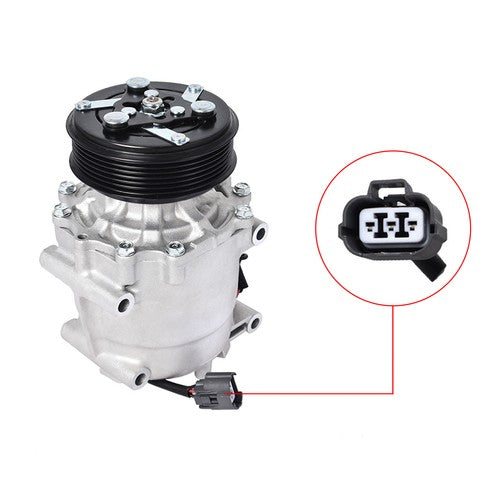 Solid Spare 2004914 For Honda Civic 2002 2003-04 2005 1.7L A/C Compressor W/Clutch CO4914AC
