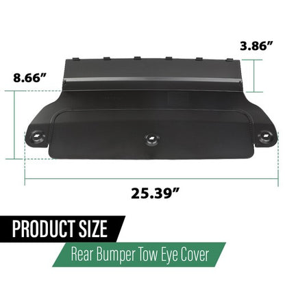 Solid Spare Rear Bumper Hitch Receiver Tow Eye Cover Fit For 2013-2018 Range Rover LR056298