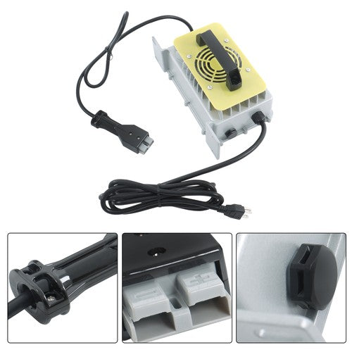 Solid Spare 36V 18A Waterproof Battery Charger With SB-50 Style Plug Fit For EZGO Golf Cart