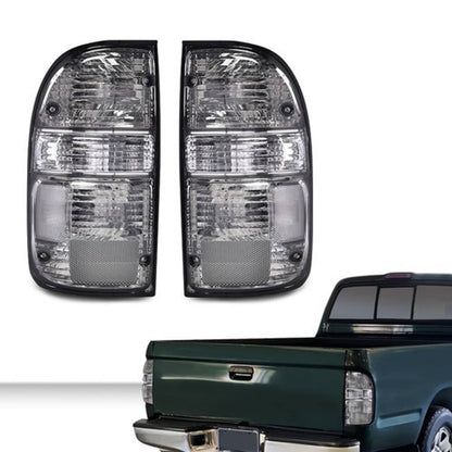 Solid Spare Fit For 01-04 Toyota Tacoma Smoke Tail Lights Brake Lamps Assembly w/ Bulbs
