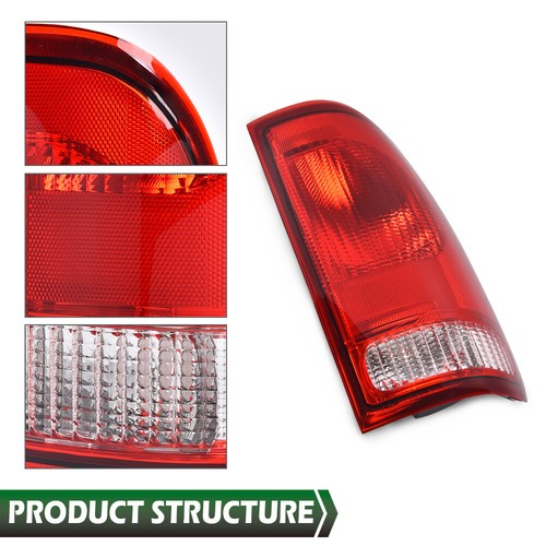 Solid Spare Fit For 97-03 Ford F150/99-07 F250 F350 Super Duty Tail Lights Brake Lamps LH RH